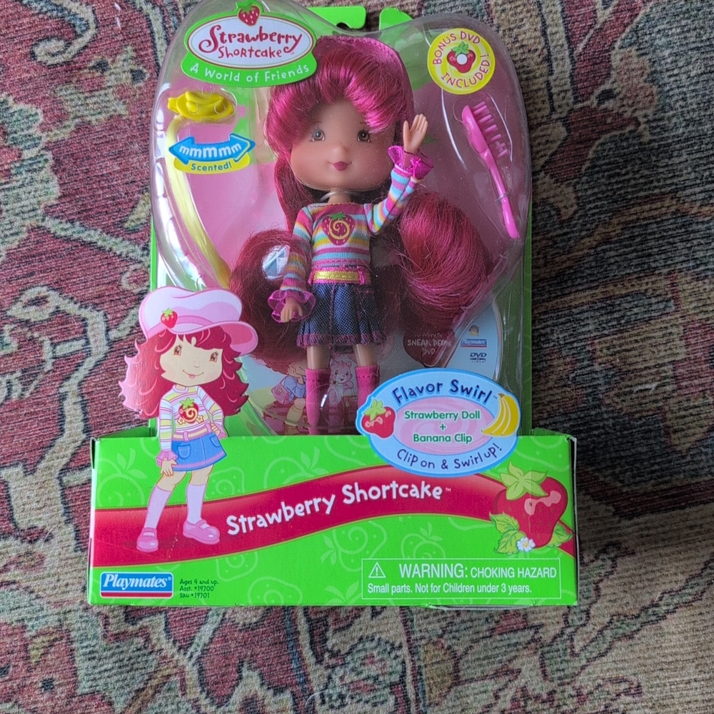 Strawberry Shortcake Pink Flavor Swirl Kids Doll -
